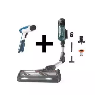 Rowenta RH9A32DR X-Force Flex + Plancha vertical DR6130