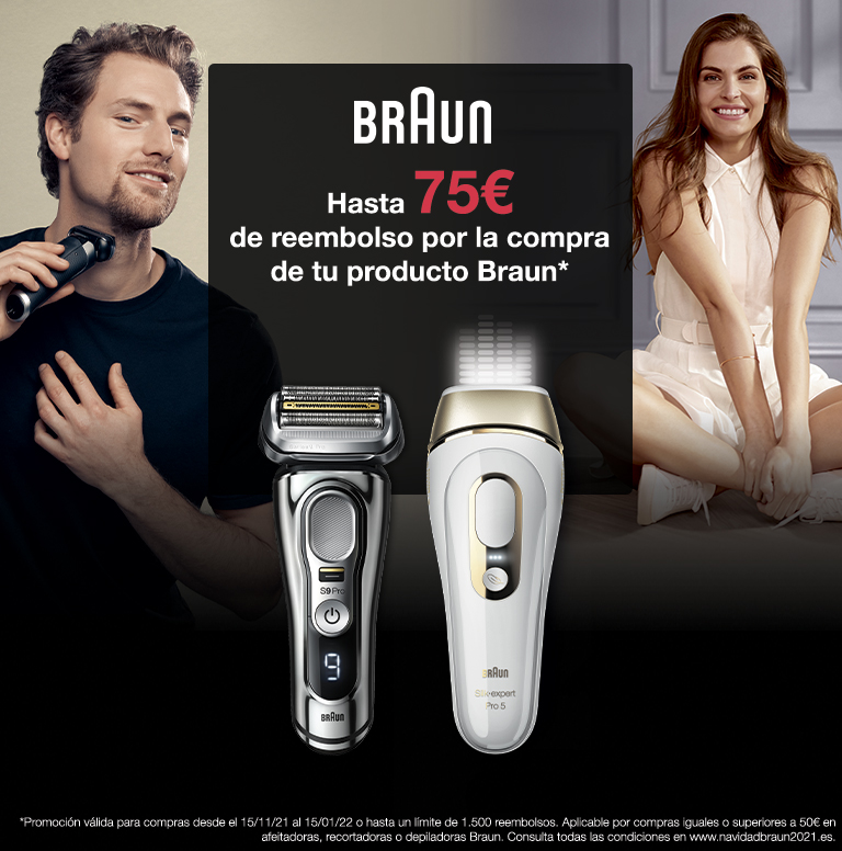 Consigue hasta 75€ de reembolso por la compra de tu producto Braun