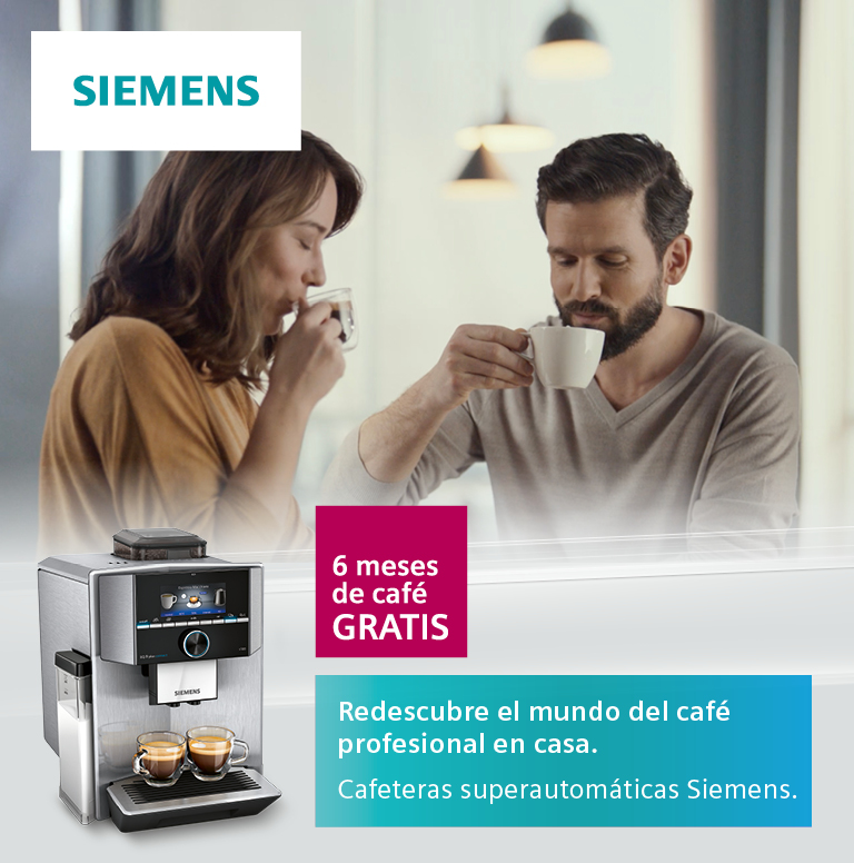 Consigue 6 meses de café gratis por la compra de tu cafetera superautomática Siemens