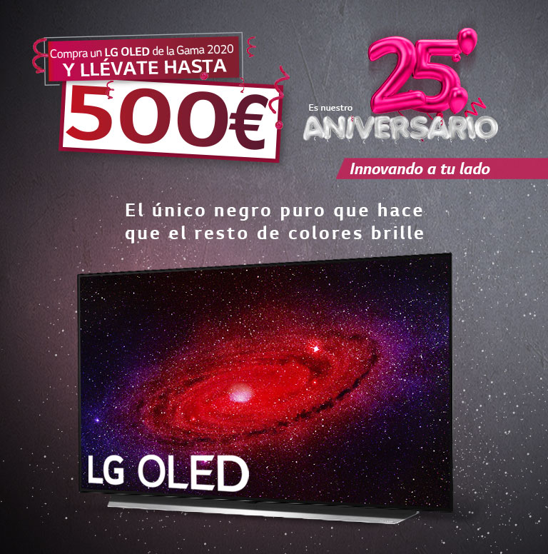 Consigue un reembolso de hasta 500 euros por la compra de tu televisor OLED LG