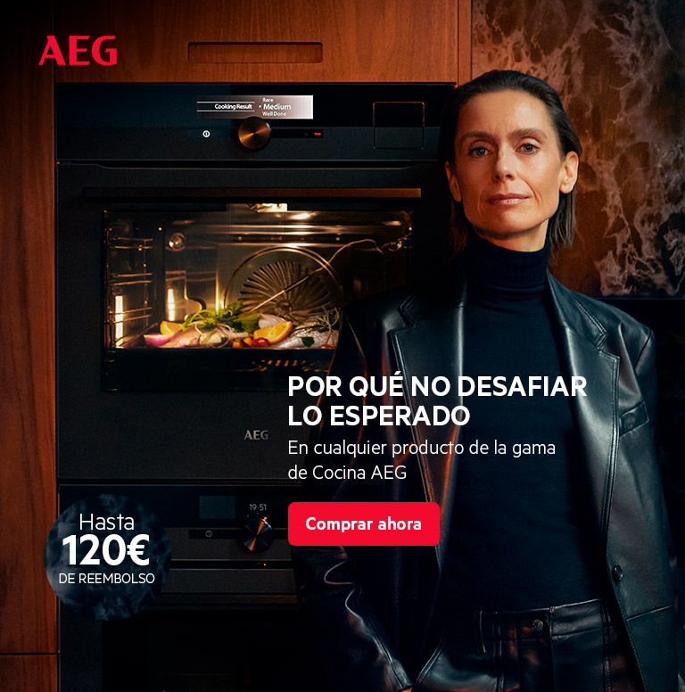 Consigue  hasta 120 euros de reembolso por la compra de tu electrodoméstico de cocina AEG