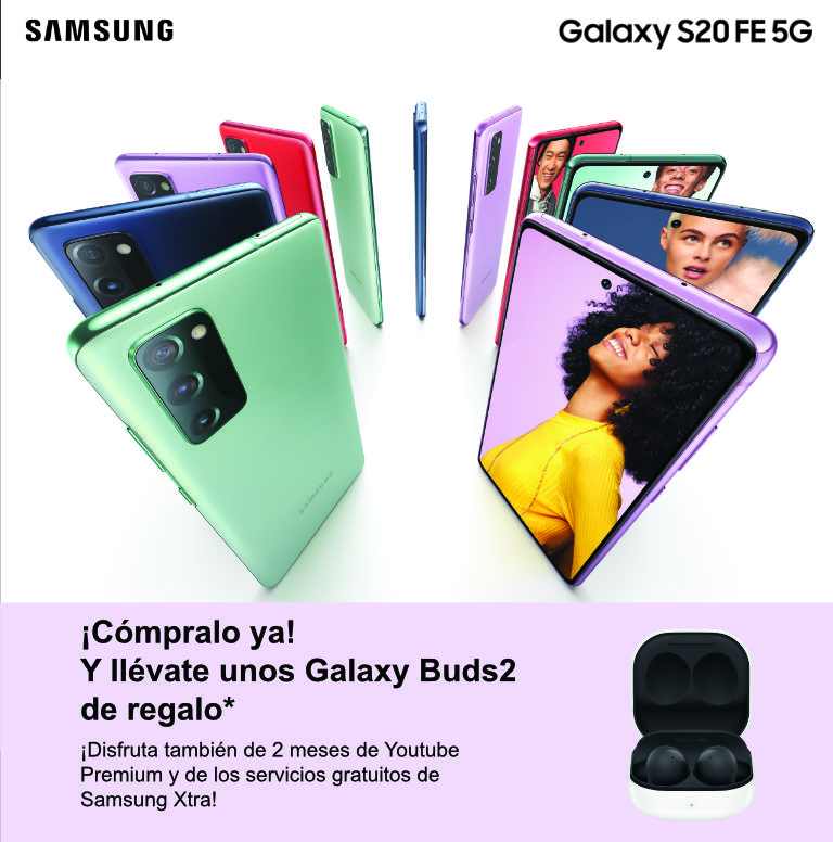 Consigue unos auriculares Galaxy Buds2 de regalo por la compra de tu smartphone Galaxy S20 Samsung
