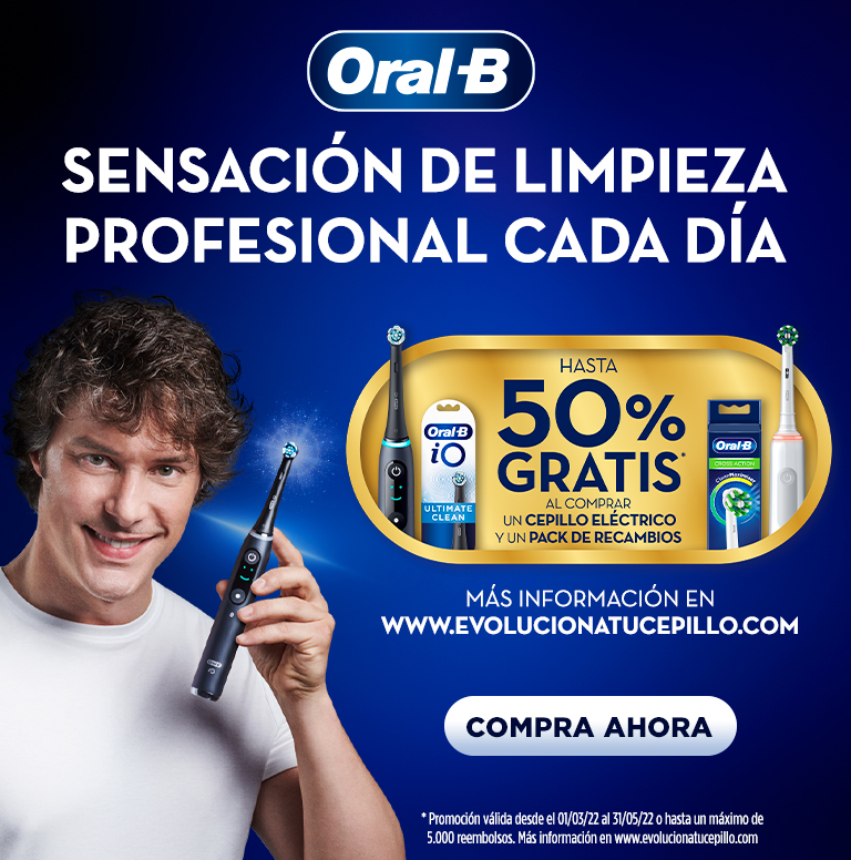 Consigue reembolso de hasta el 50% por la compra de tu producto Oral B