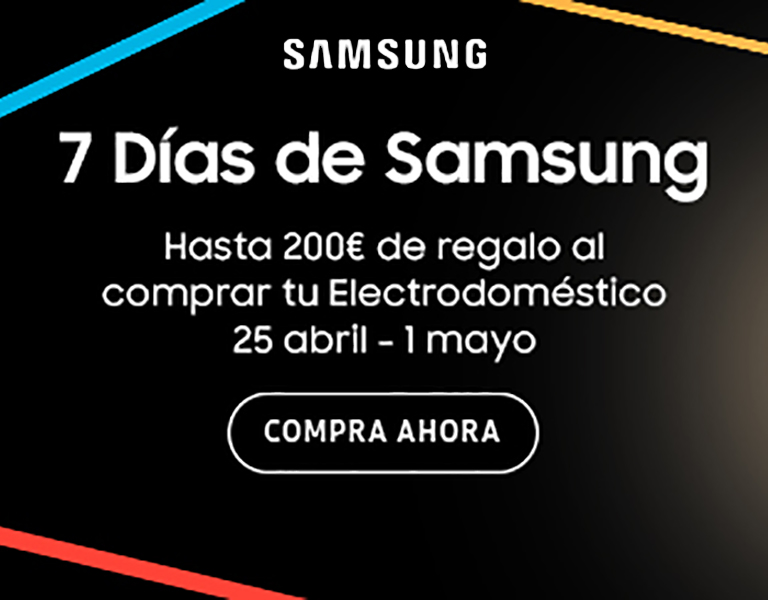 Consigue  hasta 250 euros de reembolso por la compra de tu electrodoméstico Samsung