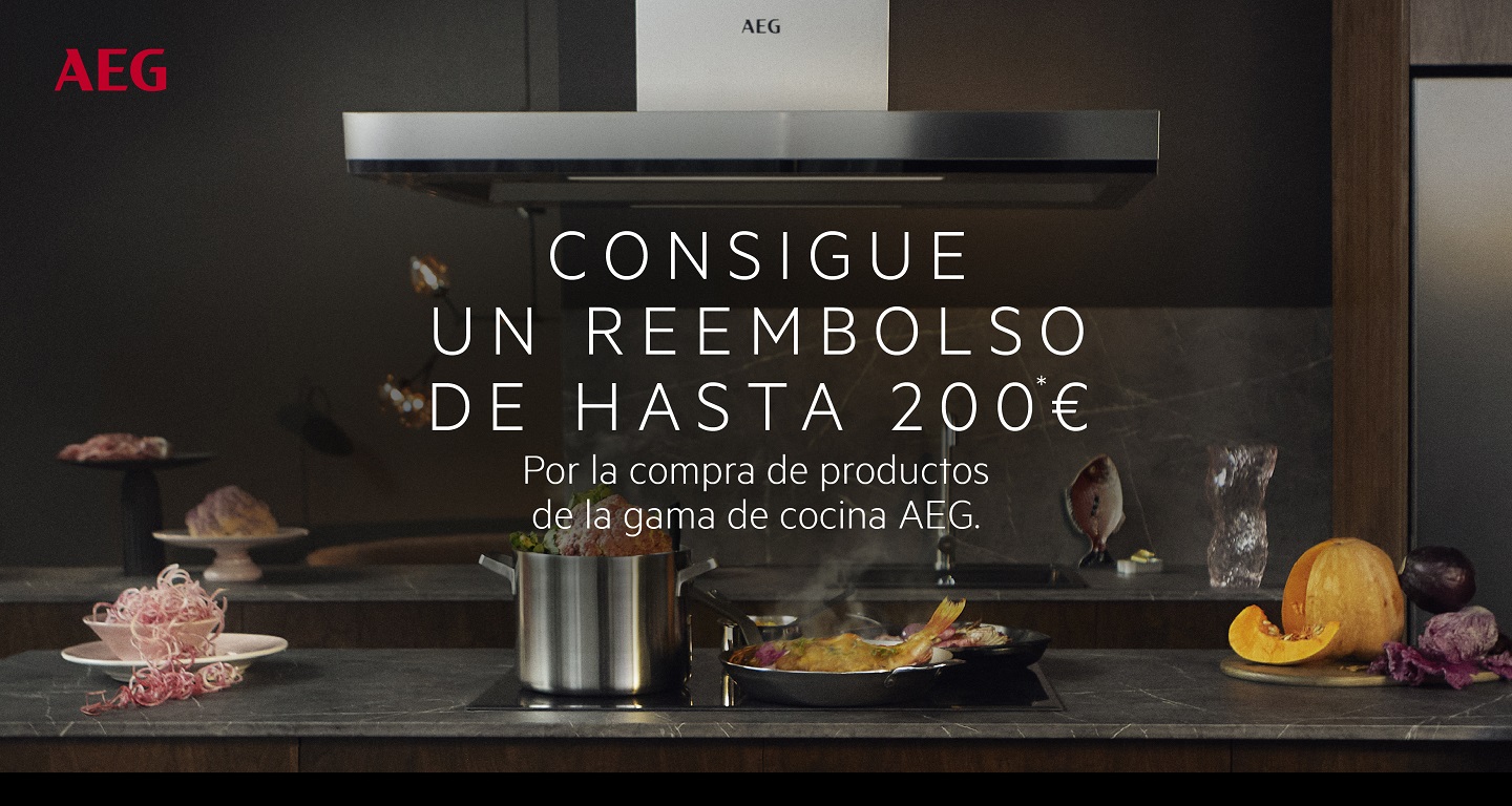 Consigue hasta 200 euros de reembolso por la compra de tu electrodoméstico de cocina AEG