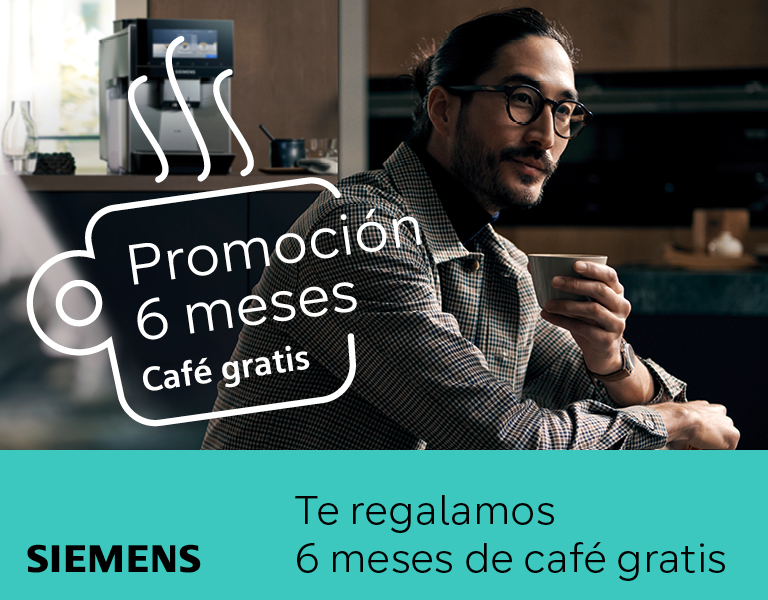 Consigue 6 meses de café gratis por la compra de tu cafetera superautomática Siemens