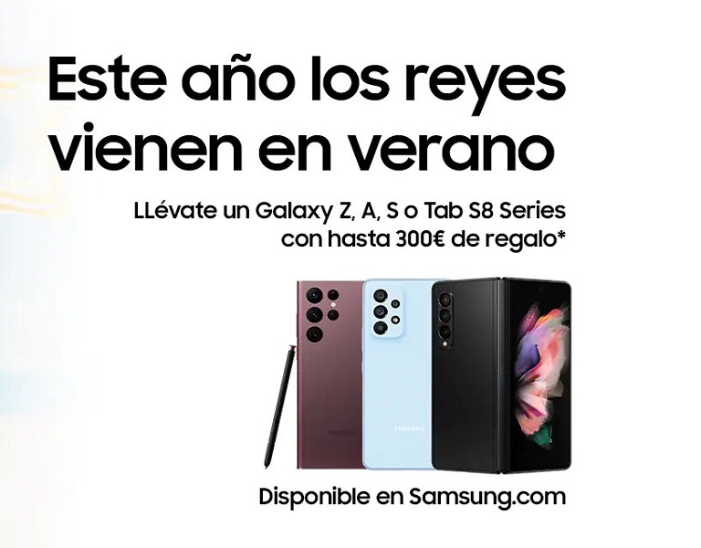 Consigue  hasta 300 euros de reembolso por la compra de tu tu Samsung Galaxy