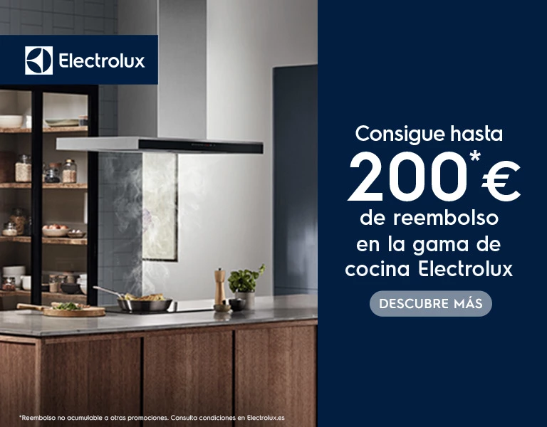 Consigue hasta 200 euros de reembolso por la compra de tu horno, placa o campana Electrolux