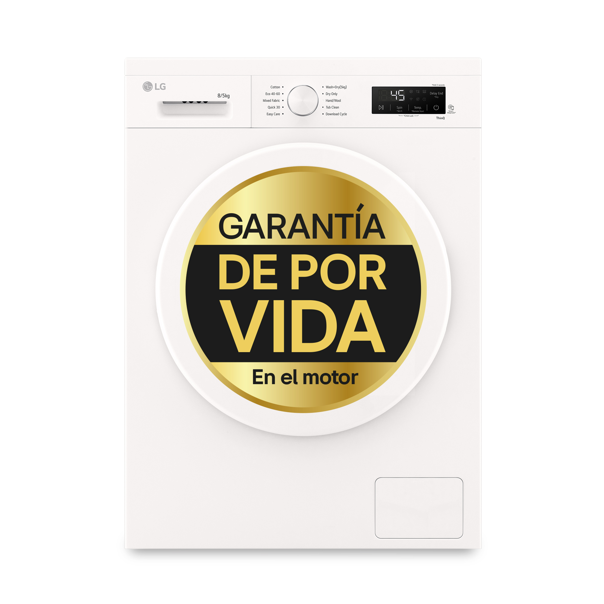 LG W4X1085NWH - Lavadora Secadora