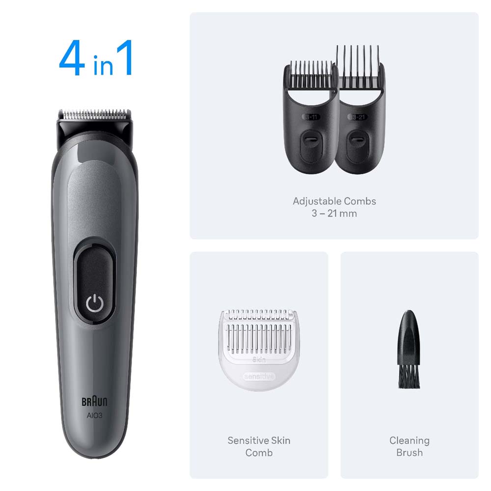 Braun Cuidado personal AIO3500 SERIE 3 - Cortapelos