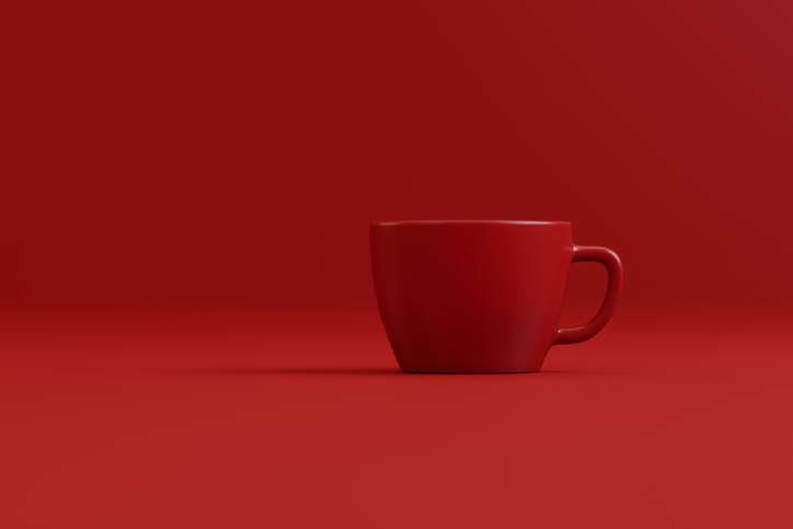 taza roja